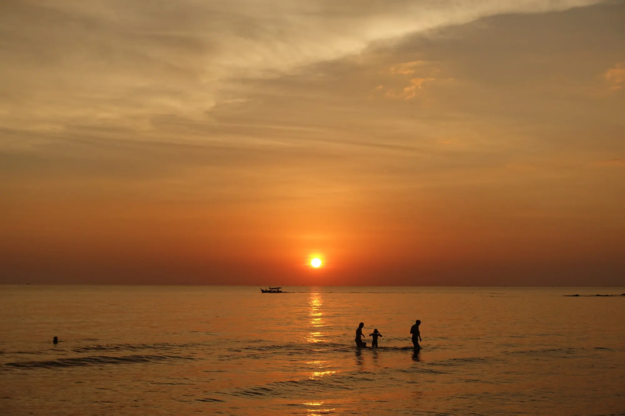 Sunset on the beach
