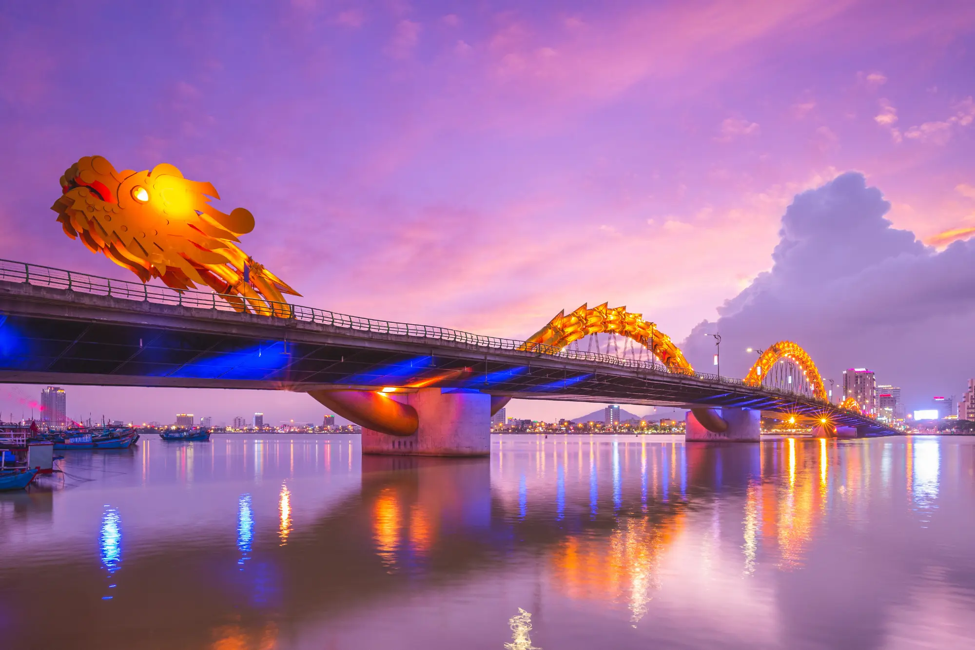 Iconic Bridge in Da Nang, Viet Nam